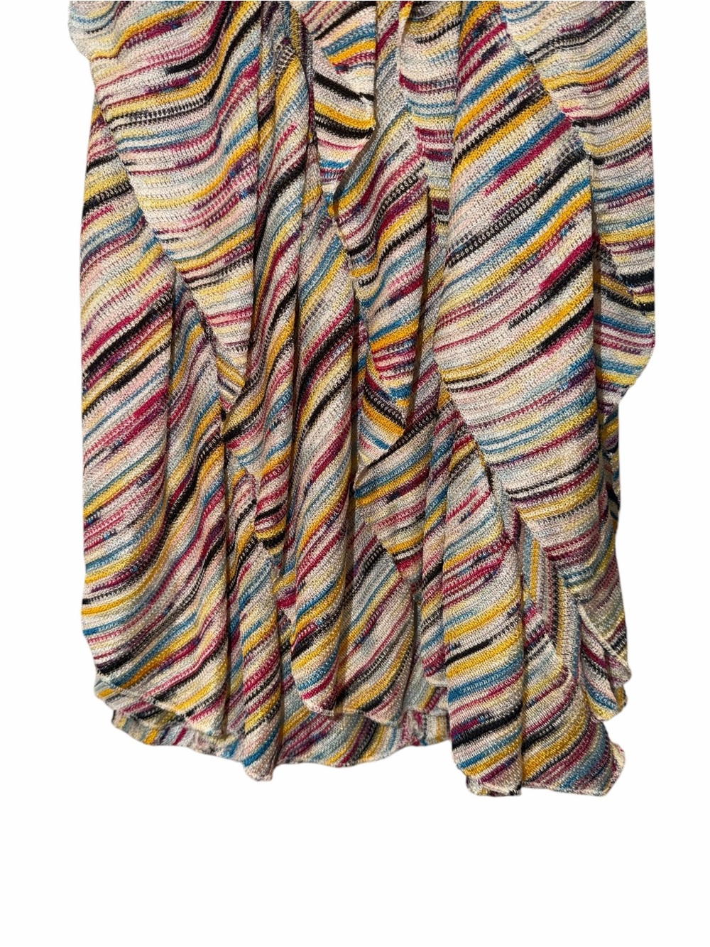 Missoni White Multicolor Ruffle Mini Dress Bow Knit 4 Wedding Guest Party NWT 🟡 - Picture 10 of 14